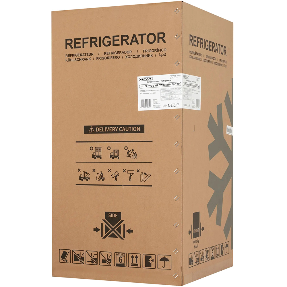 Огляд Холодильник ELEYUS MRDW1085M47LС WH