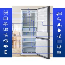 Холодильник HEINNER HCNF-M435INVHXE++