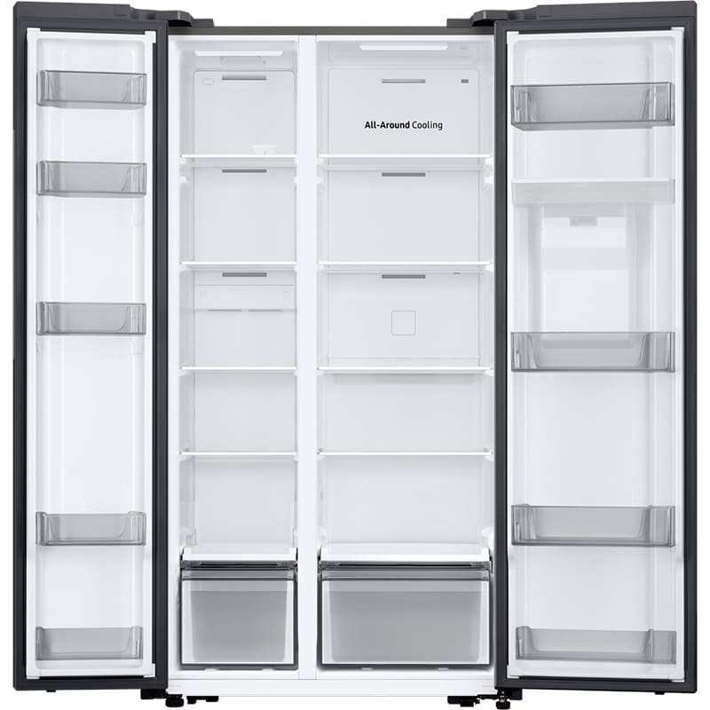 Холодильник SAMSUNG RS57DG410EM9UA Морозильна камера бічне розташування