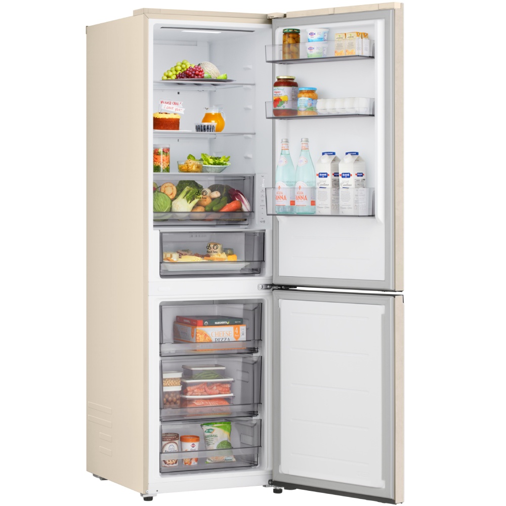 Холодильник LG GC-B459EEYM Морозильная камера нижнее расположение