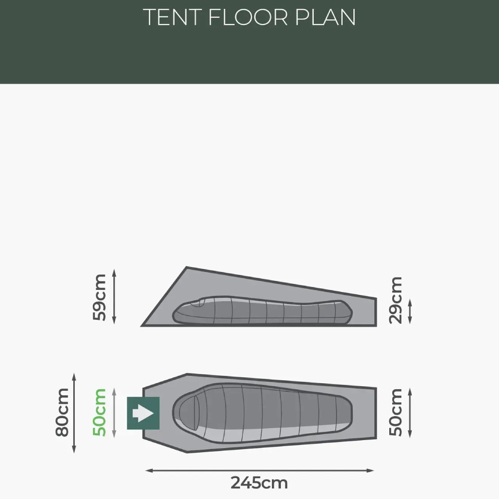 Заказать Палатка HIGHLANDER Falcon Bivi Tent Pine Green (TEN165-PG)