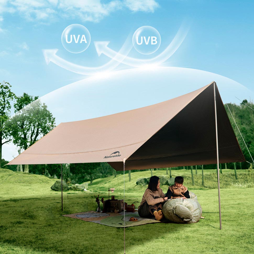 Тент NATUREHIKE size S Beige (CNK2350WS015) Водонепроницаемость тента 18000