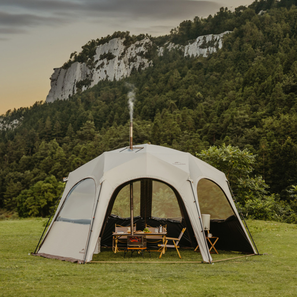 Тент  NATUREHIKE Beige (CNK230WS014) Материал Titanium 150D с виниловым слоем