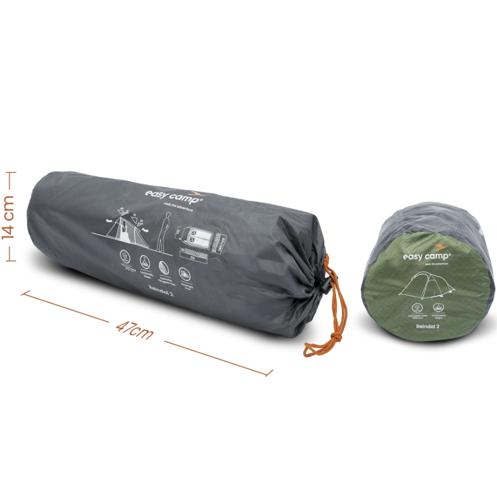 Палатка EASY CAMP Reindal 2 (120471) Форма тунельная