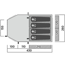 Намет EASY CAMP Hamra 4 (120494)