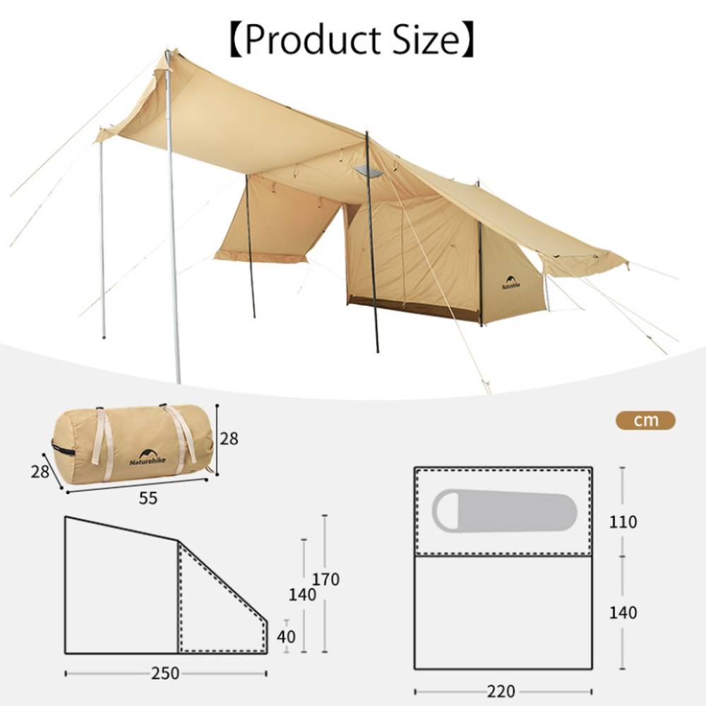 Намет NATUREHIKE CNK2450WS026 Brown (6927595713334) Намет NATUREHIKE CNK2450WS026 Brown (6927595713334) Призначення кемпінговий