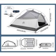 Намет NATUREHIKE Cloud Up 3 UL NH18T030-T-T 20D Blue (6927595783290)