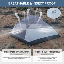 Намет NATUREHIKE Cloud Up 3 UL NH18T030-T-T 20D Blue (6927595783290)
