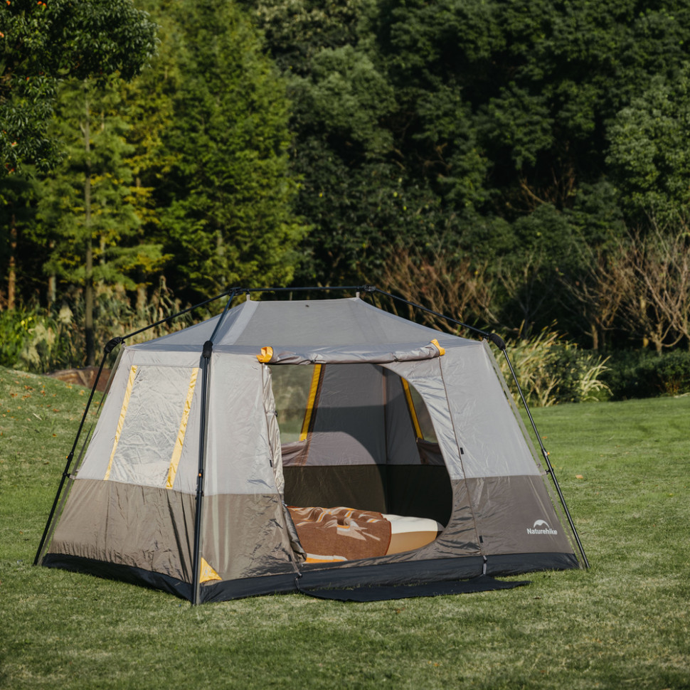 Намет NATUREHIKE Cape Series 5.2 CNK2450WS037 Gray/Brown (6927595783887) Кількість шарів 1