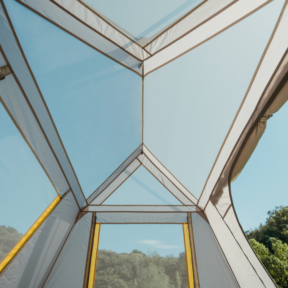 Намет NATUREHIKE Cape Series 5.2 CNK2450WS037 Gray/Brown (6927595783887) Форма будиночок