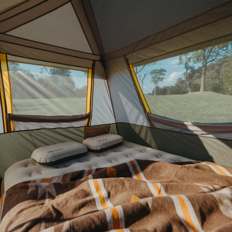 Зображення Намет NATUREHIKE Cape Series 5.2 CNK2450WS037 Gray/Brown (6927595783887)