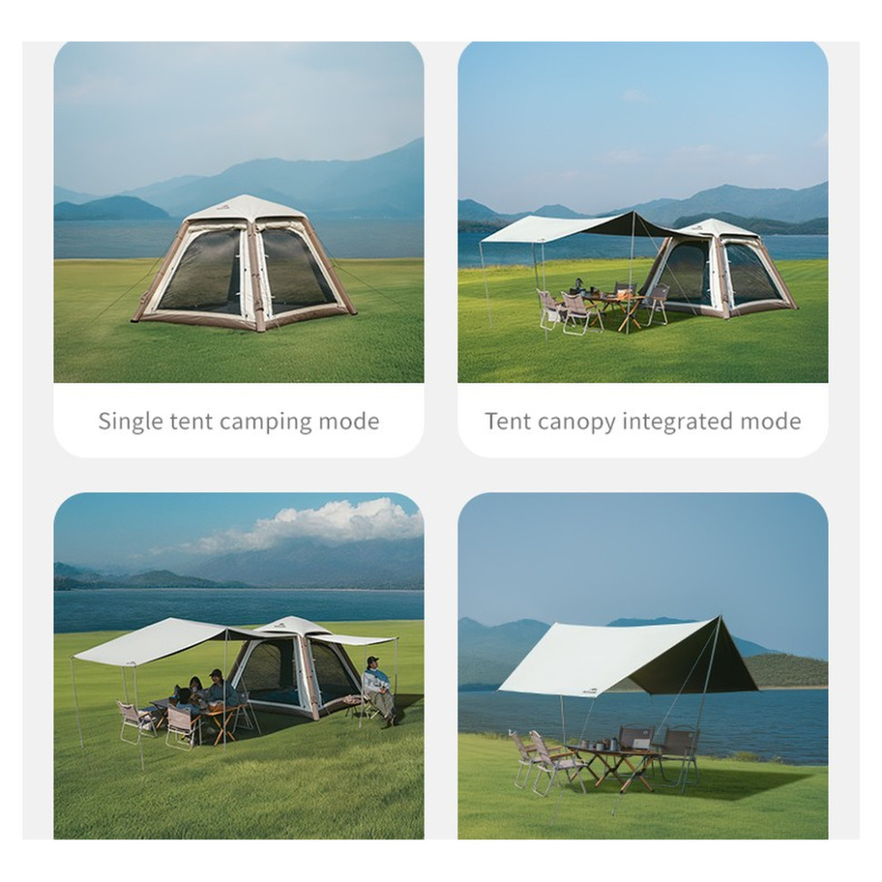 Палатка NATUREHIKE Ango CNK2550WS017 автоматическая надувная с тентом Gray (6977465869883) В Украине Палатка NATUREHIKE Ango CNK2550WS017 автоматическая надувная с тентом Gray (6977465869883)