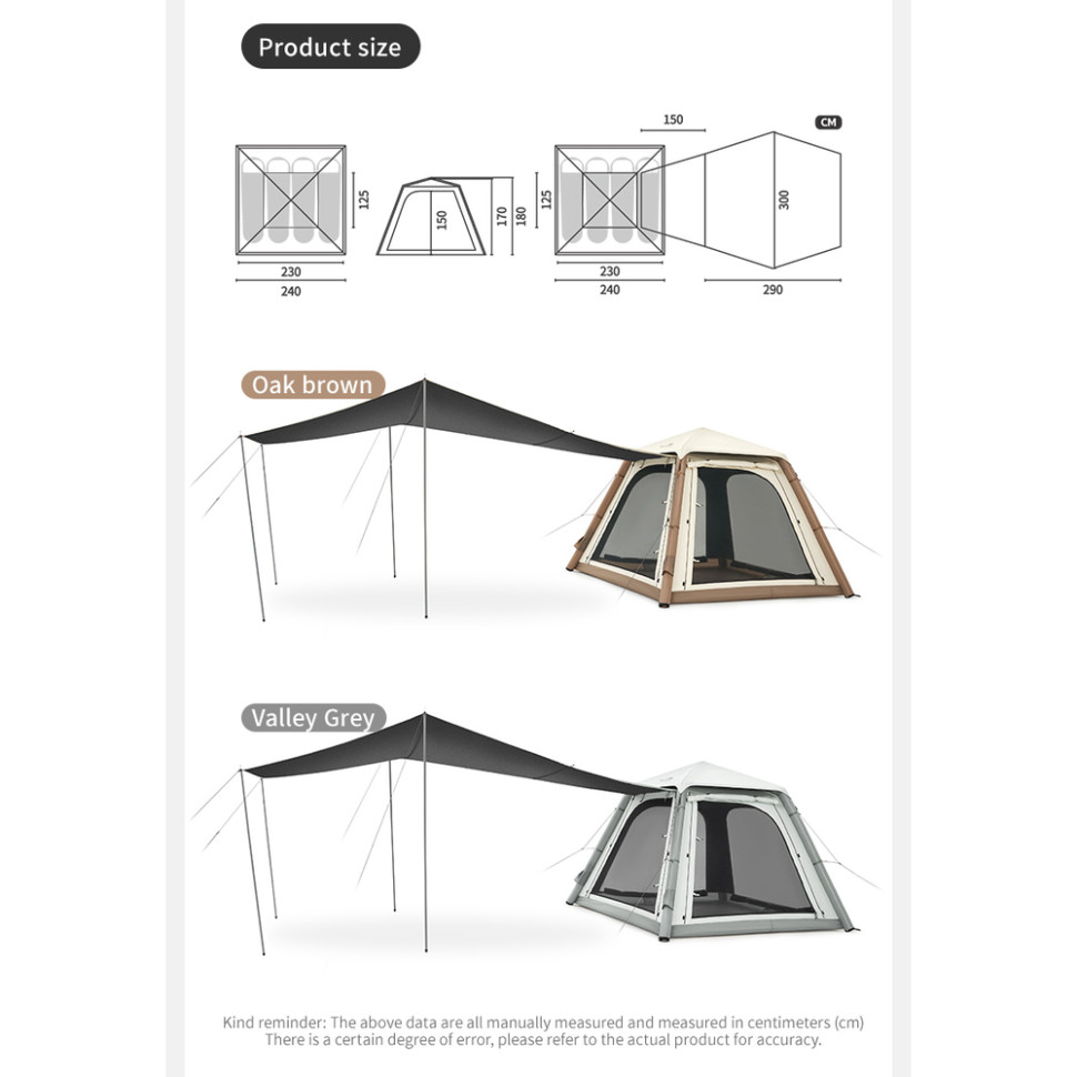 Палатка NATUREHIKE Ango CNK2550WS017 автоматическая надувная с тентом Gray (6977465869883) В Фокстрот Палатка NATUREHIKE Ango CNK2550WS017 автоматическая надувная с тентом Gray (6977465869883)