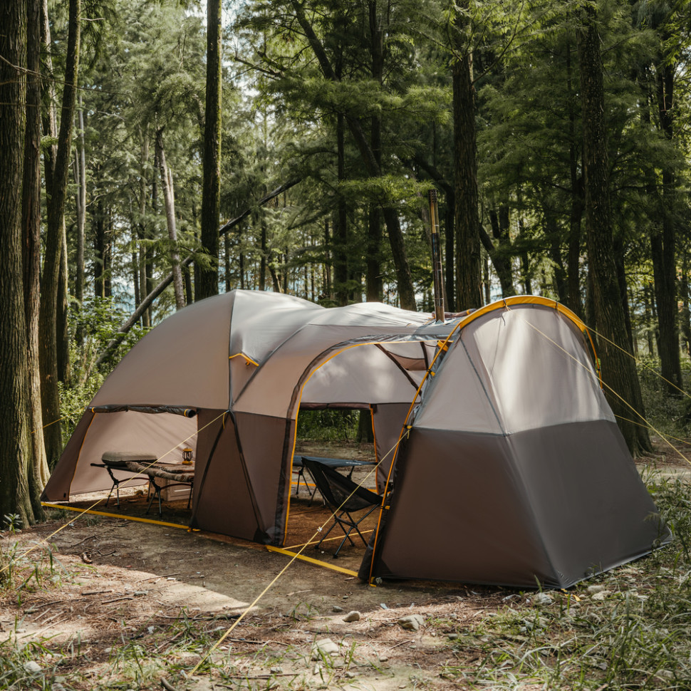 Палатка NATUREHIKE KOTA 6 CNK2450WS031 75D Light Brown (6927595760666) В Фокстрот Палатка NATUREHIKE KOTA 6 CNK2450WS031 75D Light Brown (6927595760666)