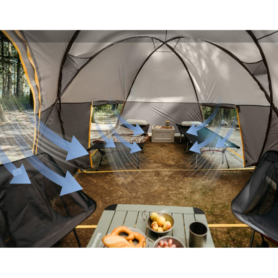 Палатка NATUREHIKE KOTA 6 CNK2450WS031 75D Light Brown (6927595760666) Изображение Палатка NATUREHIKE KOTA 6 CNK2450WS031 75D Light Brown (6927595760666)