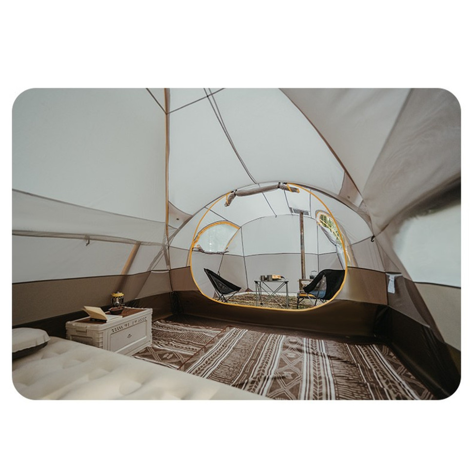Палатка NATUREHIKE KOTA 6 CNK2450WS031 75D Light Brown (6927595760666) Внешний вид Палатка NATUREHIKE KOTA 6 CNK2450WS031 75D Light Brown (6927595760666)