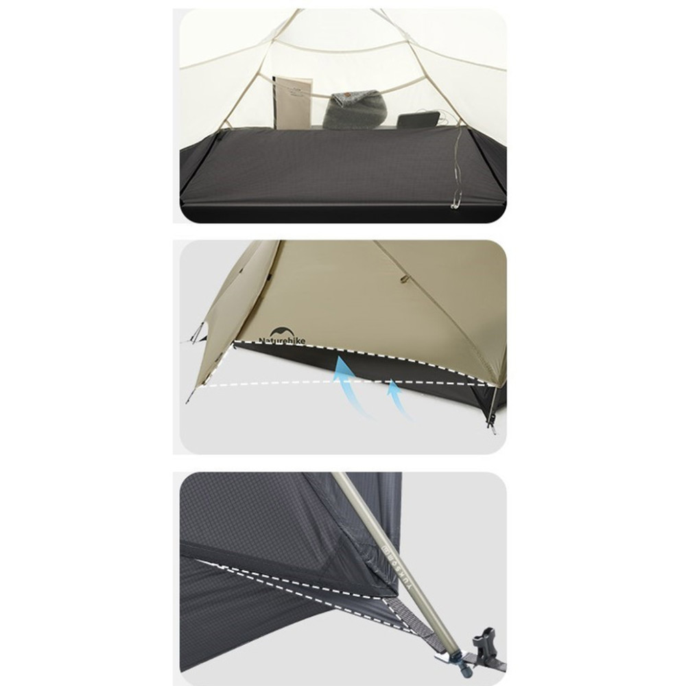 Намет NATUREHIKE Mongar UL CNK2550WS016 Brown (6927595770399) Кількість шарів 2