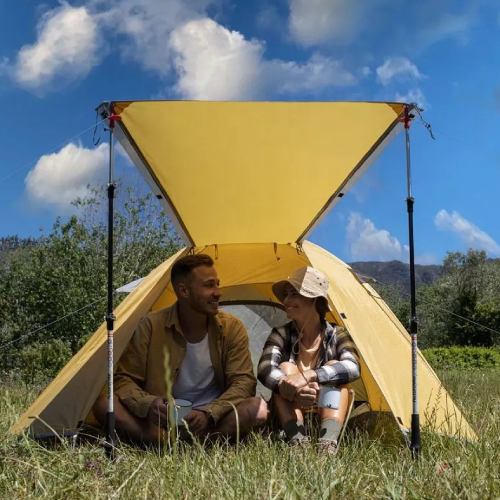 Внешний вид Палатка NATUREHIKE P-Series NH18Z022-P 210T/65D Yellow (6927595783610)