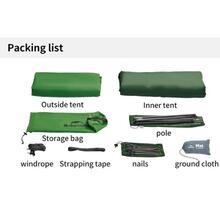 Палатка NATUREHIKE Cloud Up Base 1 CNK2450WS032 Green (6927595798614)