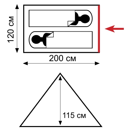 Палатка TRAMP Sputnik (однослойная) Назначение туристическая