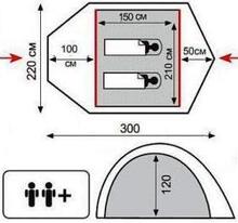 Палатка TRAMP Stalker 2