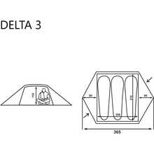 Намет MOUSSON DELTA 3 KHAKI (9182)