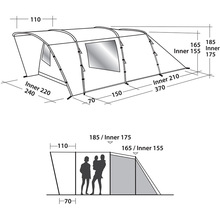 Палатка EASY CAMP Palmdale 400 Forest Green (120368)