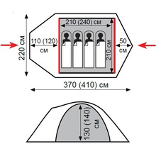 Намет TRAMP Lair 4 v2 (TRT-040)