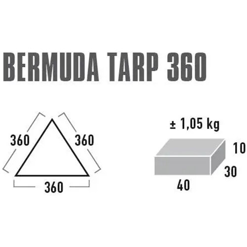 Тент HIGH PEAK Bermuda Tarp 360 Grey (10019) Назначение тент