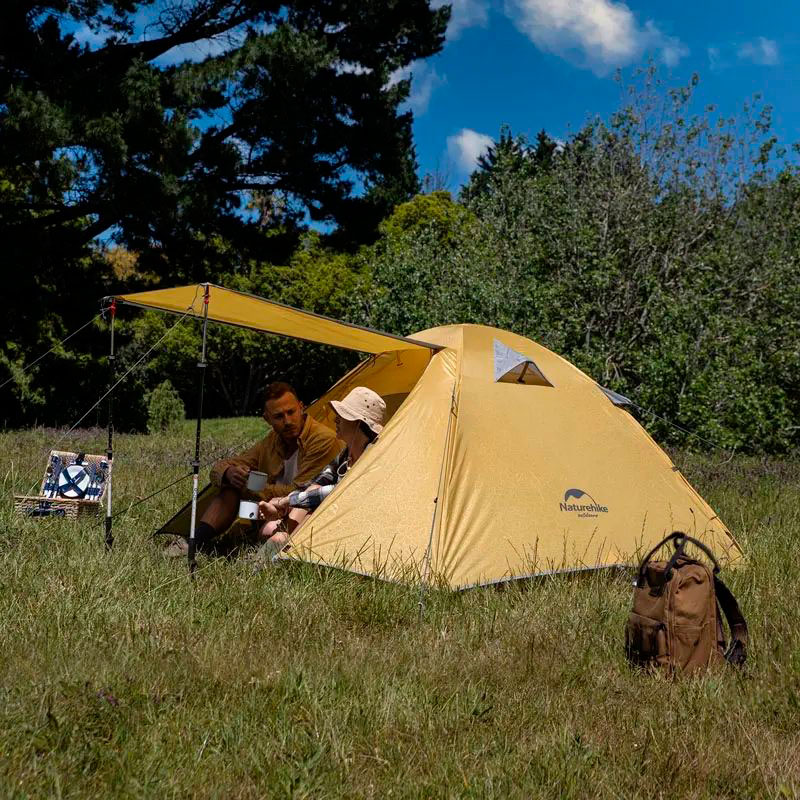 Палатка NATUREHIKE P-Series NH18Z022-P 210T/65D Dark Blue (6927595783597) Форма полусфера