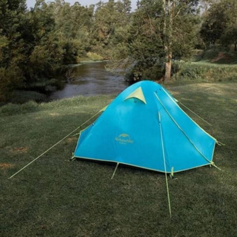 Намет NATUREHIKE P-Series NH18Z044-P 210T/65D, блакитний (6975641888055) Кількість шарів 2