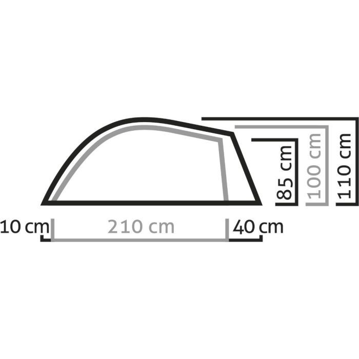 Палатка SALEWA LITETREK II 5622 5315 Light Grey/cactus (013.003.0864) Кол-во слоев 2