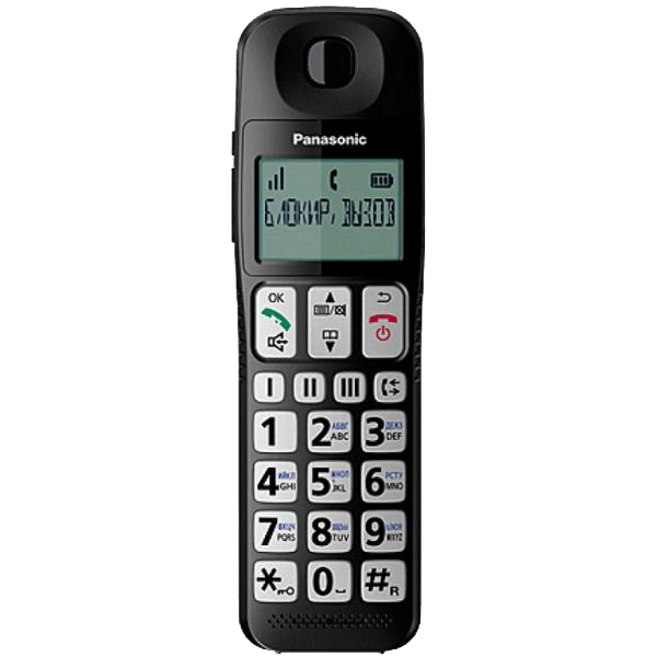 Телефон Panasonic KX-TGE110UCB Black Тип сигналу DECT (цифровий)