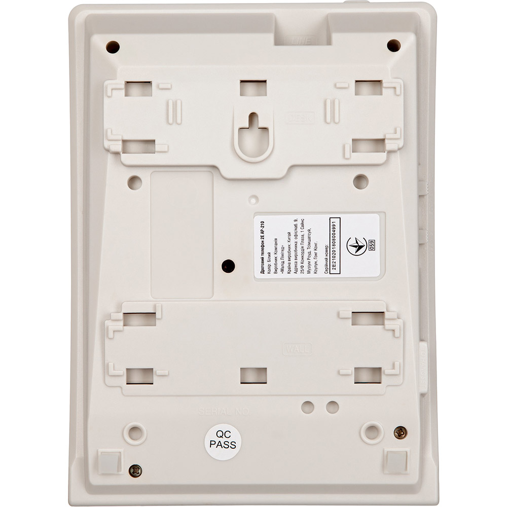 Телефон 2E AP-210 White (680051628752) Разъём для гарнитуры False