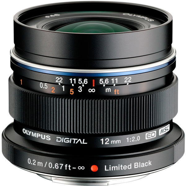 Объектив OLYMPUS EW-M1220 ED 12mm 1:2.0 Black limited edition