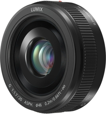 Объектив PANASONIC Micro 4/3 Lens 20mm F1.7 ASPH black (H-H020AE-K)