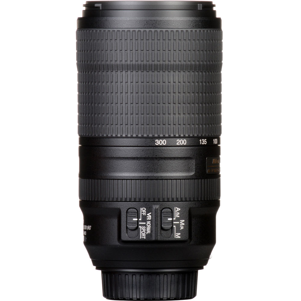 Объектив NIKON AF-P 70-300mm f/4.5-5.6E ED VR (JAA833DA) Фокусное расстояние 70-300