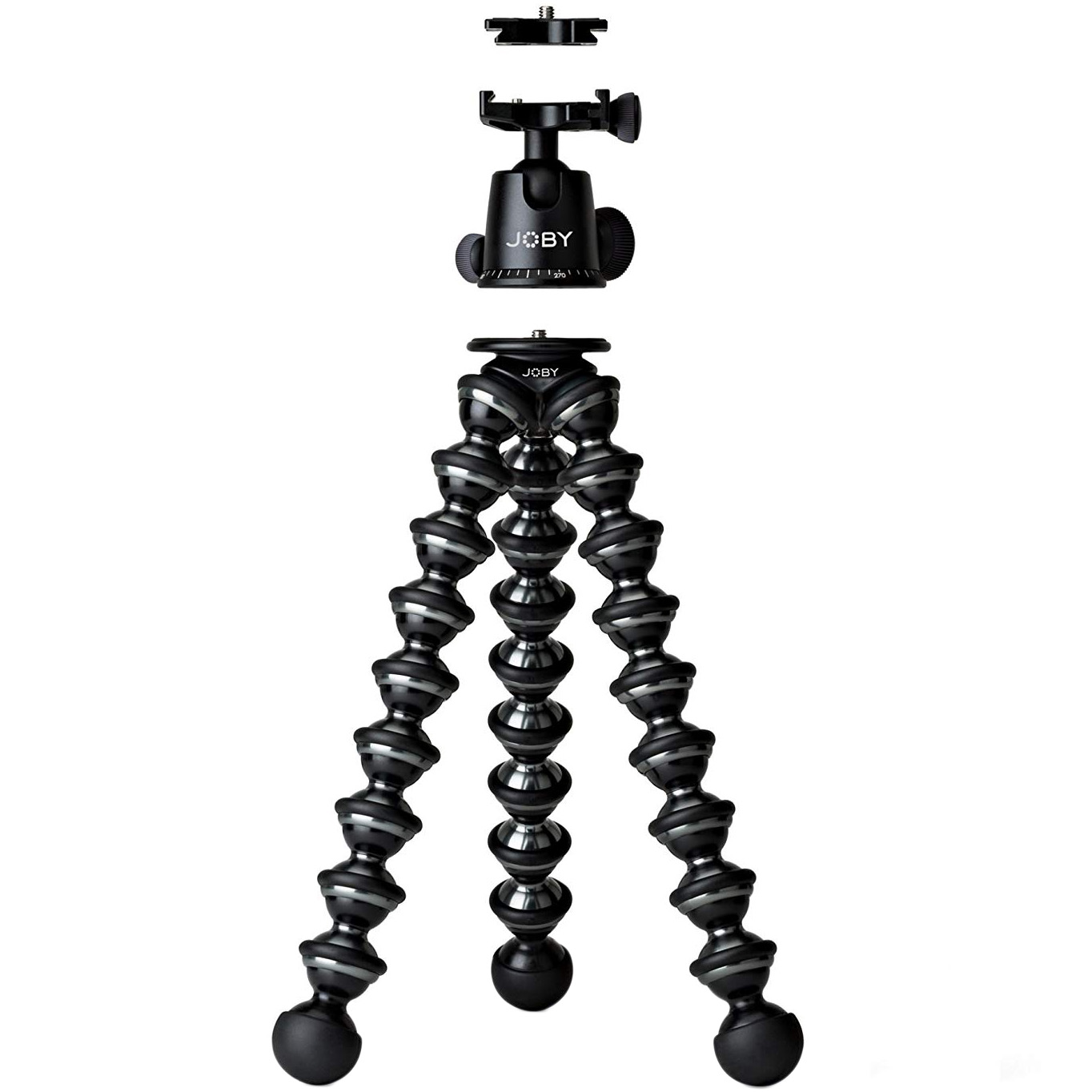 Зовнішній вигляд Штатив JOBY GorillaPod Focus + Ballhead X Bundle Black/Grey (JB00158-CEN)