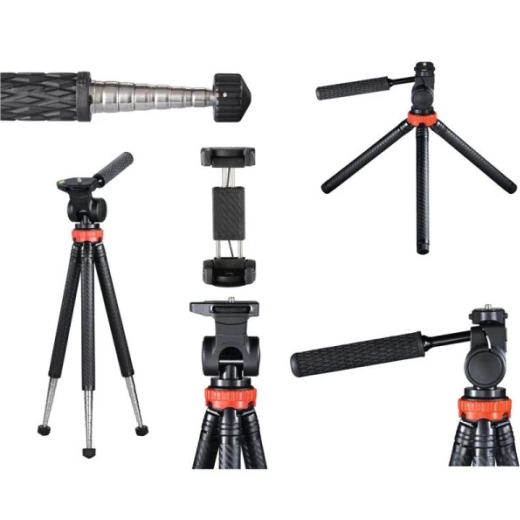 Штатив HAMA Traveller Pro Tripod 106 2D Black (00004631) Максимальна робоча висота 106