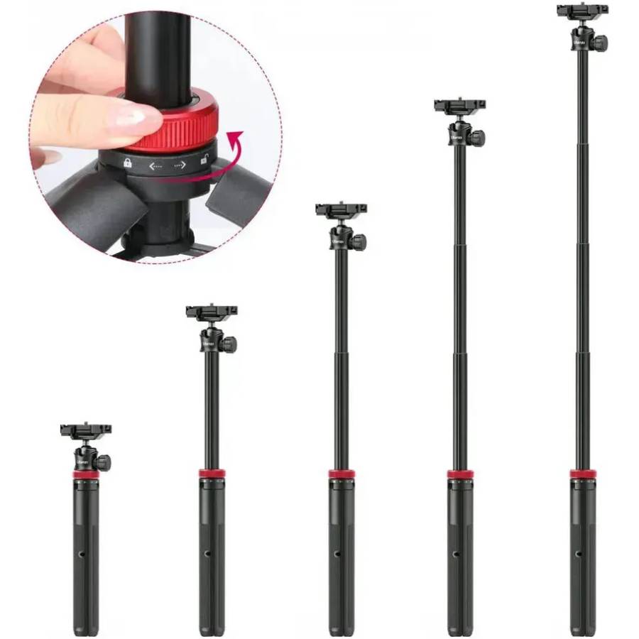 Штатив ULANZI VIJIM Multi-Functional Mini Tripod Black (2502B) Максимальная рабочая высота 105
