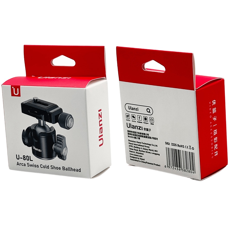 Заказать Головка ULANZI VIJIM U-80L Mini Ball Head with Arca Swiss (UV-2235 U-80L)