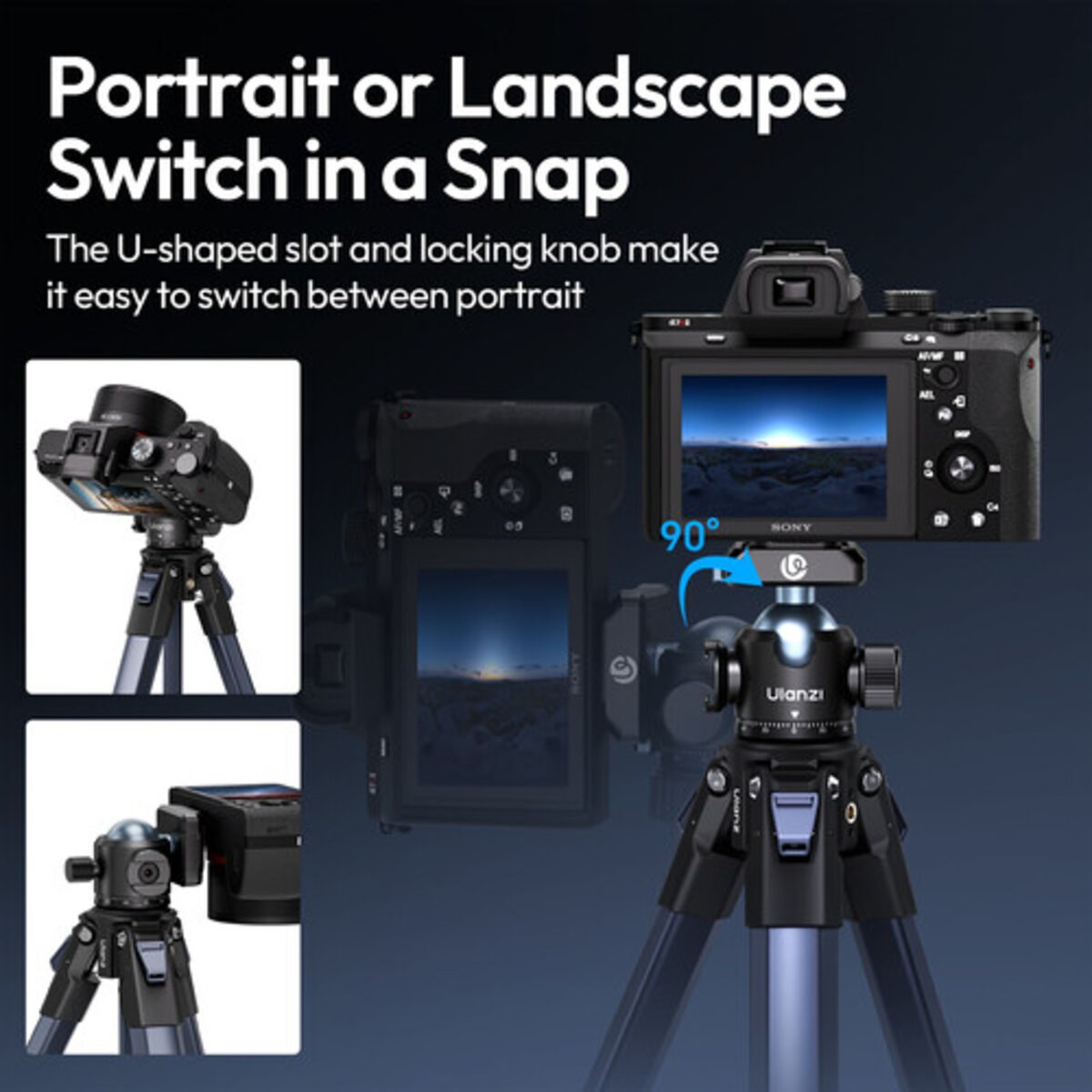 Заказать Головка ULANZI VIJIM T100 Uka Quick-Release Ball Head (C062)