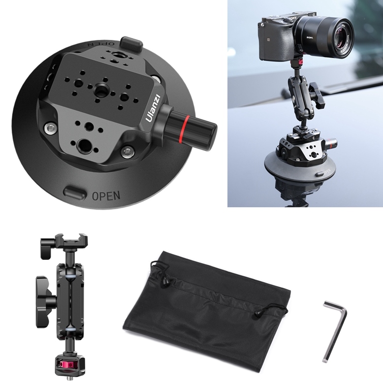 В Фокстрот Держатель-присоска ULANZI VIJIM SC-02 Extended Vacuum Suction Cup 4.5 inches (3090)