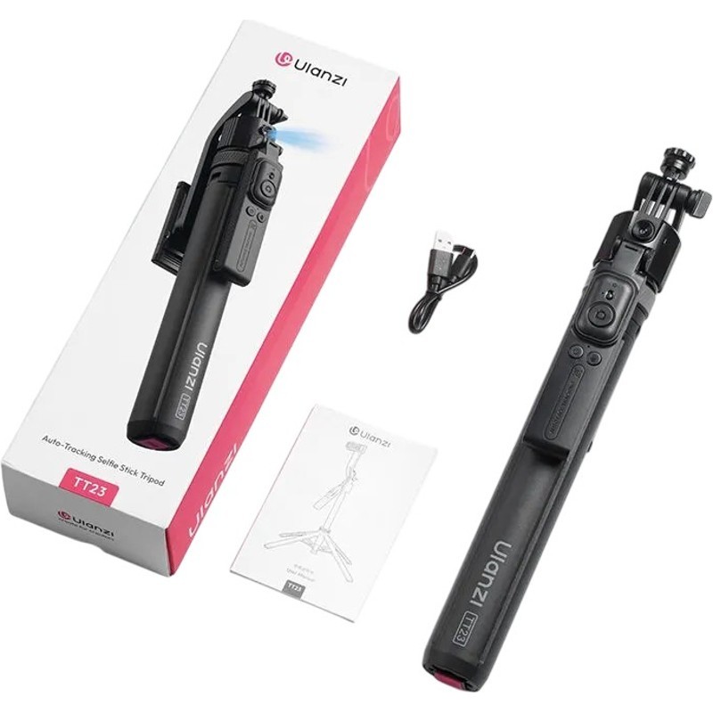 Трипод Ulanzi Vijim TT23 Auto-Tracking Selfie Stick Tripod Black (T168) Минимальна довжина 34