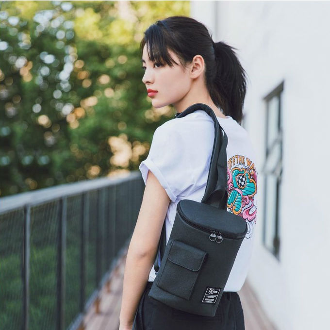 Сумка через плечо XIAOMI RunMi 90 Chic Casual Chest Bag Black (Ф04080) Цвет черный