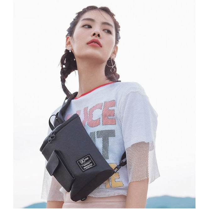 Сумка через плечо XIAOMI RunMi 90 Chic Casual Chest Bag Black (Ф04080) Материал хлопок, полиэфирная пряжа, вискоза