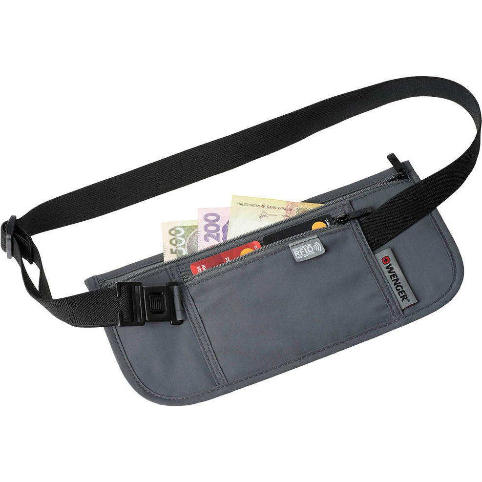 Сумка на пояс WENGER Waist Belt with RFID pocket Gray (604588) Тип поясные сумки (бананки)