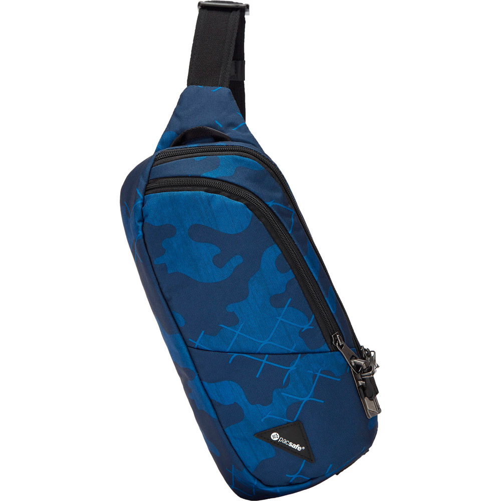 

Сумка через плечо Pacsafe Vibe 150 Blue Camo (60161814), Сумка Vibe 150 sling pack к-р чорний-камуфляжний