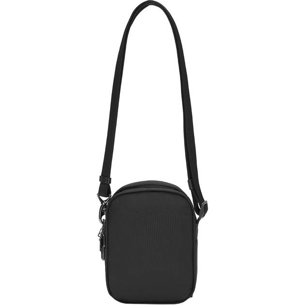 Сумка PACSAFE Metrosafe LS100 ECONYL crossbody Чорний (40115138) Об'єм 3