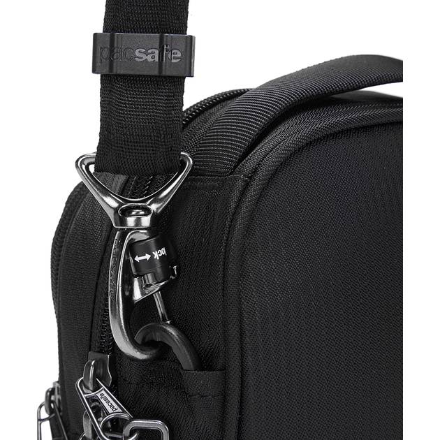 Зовнішній вигляд Сумка PACSAFE Metrosafe LS100 ECONYL crossbody Чорний (40115138)